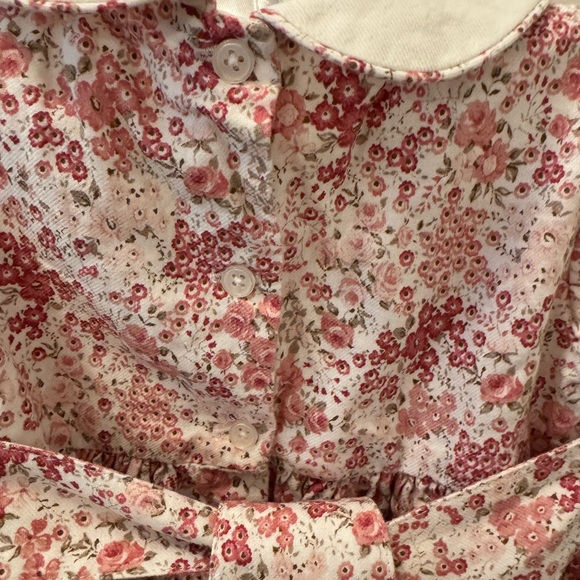 Floral Pink and White Baby Dress, 12/18 months - Picture 5 of 8